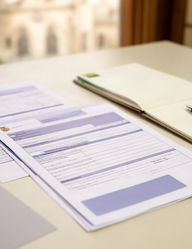 Documentos administrativos asturianos junto a un cuaderno de notas jurídicas
