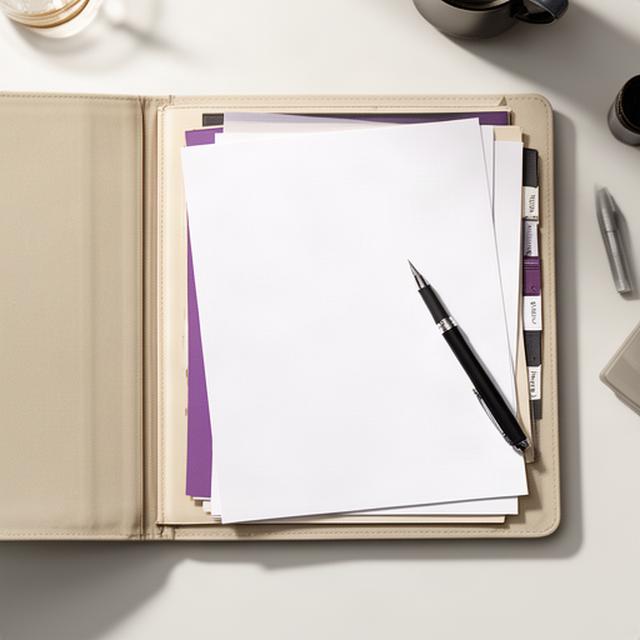 Carpeta de expediente con documentos identificados para una consulta legal